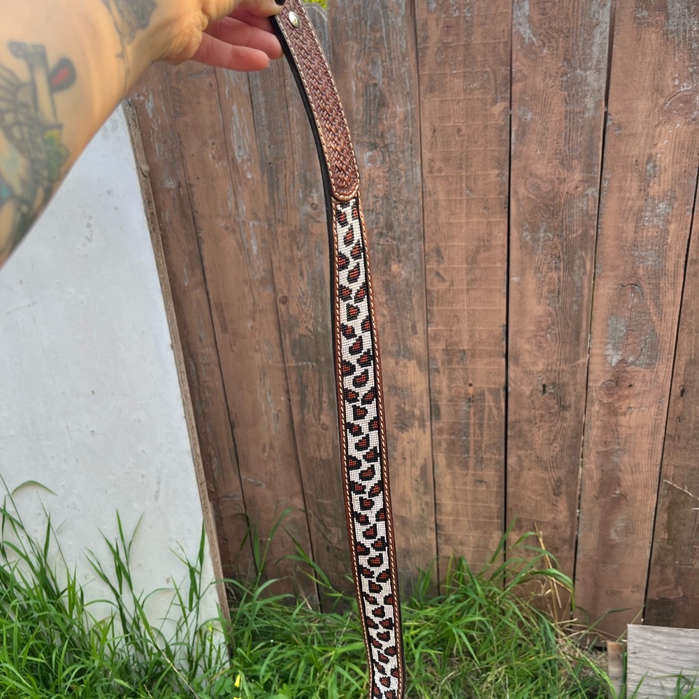 Brown Leather Belt with Classic Design